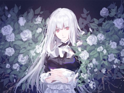 Pinterest White Hair Anime, Fata Morgana, Hair Anime, Red Eyes, White Hair, Hair, Anime, White