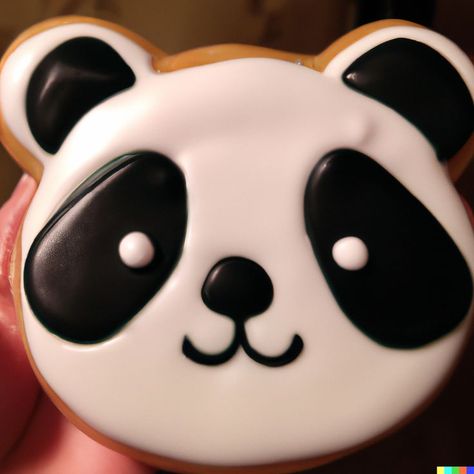 Panda Cookies, Cute Baking, Birthday Diy, Piggy Bank, Sugar Cookie, Diy Birthday, Pandas