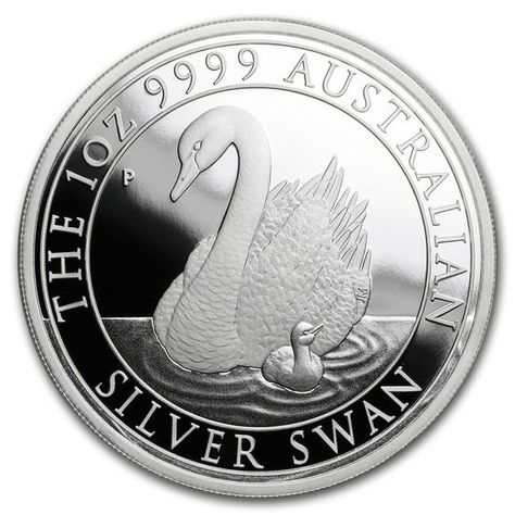 Exquisitely crafted, this Proof Silver Swan builds on the success of the Silver bullion Swan first launched in 2017. This Silver Proof Swan continues the limited mintage of 2,500 coins made of .9999 fine Silver. Silver Swan, Gold And Silver Coins, Proof Coins, Silver Bullion, Rare Coins, Paper Money, Bank Notes, Silver Coins, Coin Collecting