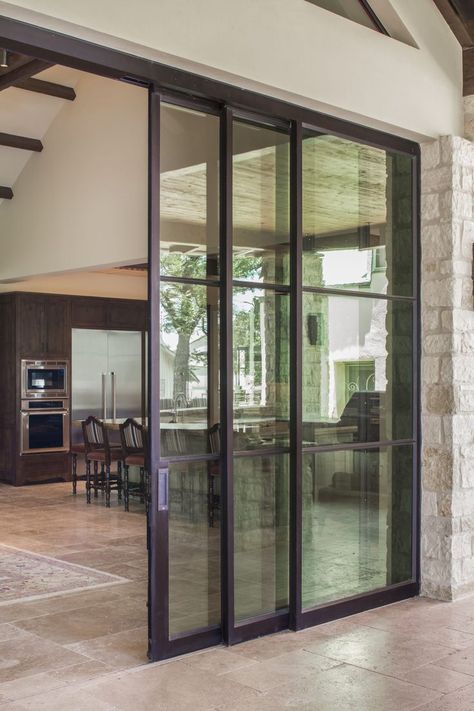 Pintu Interior, Sliding Glass Doors Patio, Steel Doors And Windows, Glass Doors Patio, Sliding Door Design, Victorian Bathroom, Sliding Doors Interior, Sliding Patio Doors, Kitchen Doors