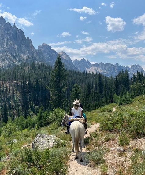 Ranch In The Mountains, Montana Horse Ranch, Rancher Aesthetic, Concrete Cowgirl, Ranching Life, Montana Summer, Dnd Party, Cowgirl Era, Country Vibe