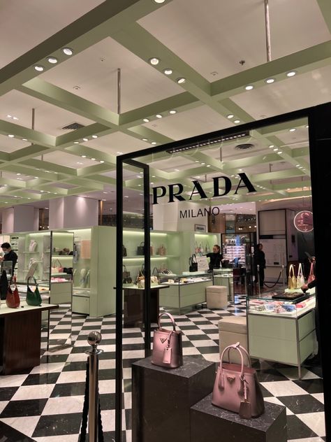 #fashion #prada #shopping #aesthetic #inspiration #instagram #paris #france Prada Store, Prada Aesthetic, Shopping Aesthetic, Clothing Store Design, France Aesthetic, Instagram Paris, Paris Shopping, Luxury Lifestyle Dreams, Inspiration Instagram