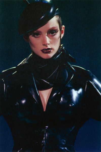 Honor Fraser, Opera Length Gloves, Neo Noir, Thierry Mugler, Catsuit, Second Skin, Devon, Runway Fashion, Hats For Women