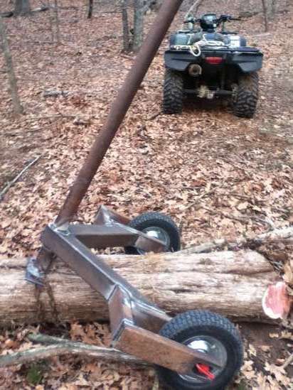 Log Skidder Diy, Log Skidder, Log Arch, Atv Snow Plow, Portable Saw Mill, Outdoor Bridges, Log Trailer, Welding Trailer, Atv Implements