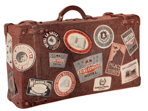 Around the world One Suitcase, Etiquette Vintage, Luggage Stickers, Leather Suitcase, Old Suitcases, Vintage Suitcases, Luggage Labels, Vintage Suitcase, Suitcase Packing