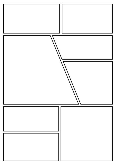 Manga storyboard layout A4 template for rapidly create papers and comic book style page 22 Manga Storyboard, Storyboard Layout, A4 Template, Tree Saw, Comic Book Style, Heart Tree, Cityscape Photos, Book Style, Logo Banners