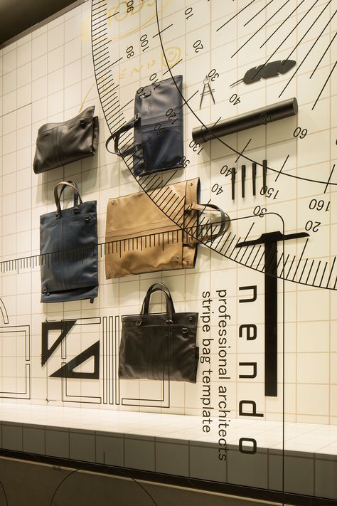 Architect Bag Architect Bag, Professional Bag, Striped Bags, The Architect, Retail Display, Retail Design, Contemporary Architecture, A Bag, Stationery