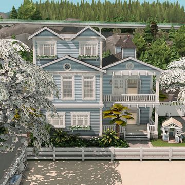 The Waterfront Estate | Patreon Sims Cc Exterior, Sims 4 House Patreon Cc, Exterior Sims 4 Cc, Sims 4 Estate Houses, Sims 4cc House, Coastal Sims 4, Sims 4 House Download With Cc, House Sims 4 Cc Patreon, Sims 4 Coastal House Cc