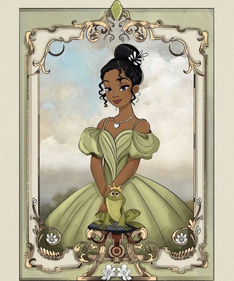 Tiana And Naveen, Tiana Disney, Princesa Tiana, Disney Princess Tiana, Disney Princess Artwork, Princess Wallpaper, Cute Disney Pictures, Disney Collage, Princess And The Frog