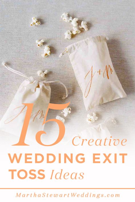 15 creative wedding exit toss ideas Wedding Exit Ideas, Wedding Toss, Petal Toss, Wedding Exit, Wedding Send Off, Wedding Exits, Wedding Confetti, Wedding Dress Trends, Morning Wedding