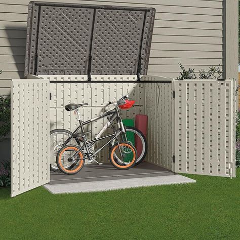 Best Outdoor Bicycle Storage Sheds - Road Bike Rider Cycling Site Outdoor Bicycle Storage, Bicycle Storage Shed, Outdoor Toy Storage, Garbage Shed, Outdoor Bike Storage, Garbage Storage, Wood Shed Plans, Outdoor Biking, Bicycle Storage