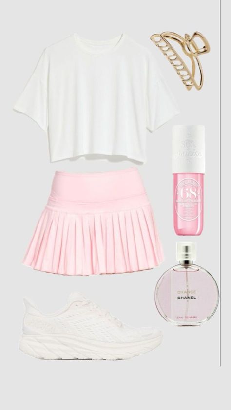 #pink #summer #cruise #run #play #preppy #white #perfume #school #fun Preppy Outfits For School, Cute Nike Outfits, Preppy Summer Outfits, Casual Preppy Outfits, Trendy Outfits For Teens, Cute Preppy Outfits, Easy Trendy Outfits, Preppy Outfit