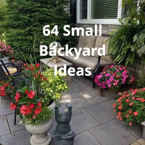 small backyard ideas best creative backyard ideas for summer and nature outdoors Backyard Landscaping For Small Yards, Simple Backyard Design Ideas, Multilevel Backyard Ideas, Condo Landscaping Ideas, Small Flowerbed Ideas, Small Backyard Pergola Ideas, Backyard Layout Ideas Rectangle, Small Garden Ideas On A Budget, Creative Backyard Ideas