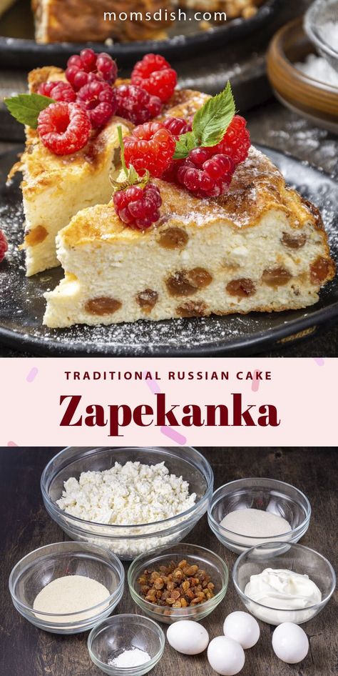 Cake With Raisins, Farmers Cheese Recipes, Russian Cake, Traditional Russian Food, Russian Desserts, Russian Cakes, Favorite Breakfast Recipes, Farmers Cheese, Ukrainian Recipes