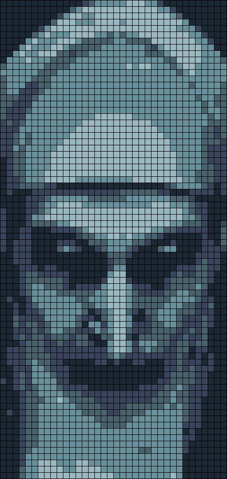 Scary Pixel Art Grid, Venom Alpha Pattern, Horror Movie Pixel Art Grid, Plague Doctor Pixel Art Grid, Halloween Pixel Art Pattern, Beetlejuice Pixel Art, Horror Alpha Pattern, Horror Pixel Art Grid, Pixel Art Creepy