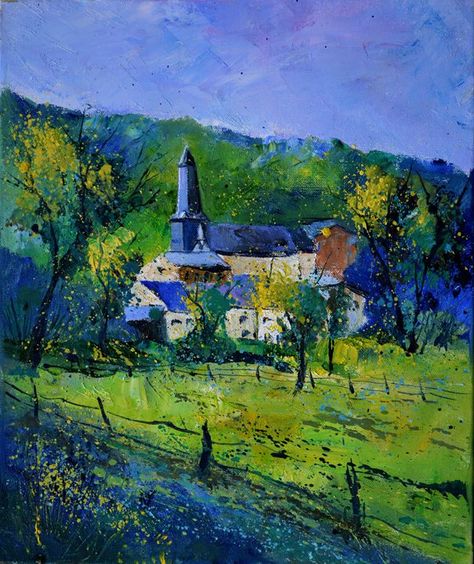 spring in Eneilles - Pol Ledent's paintings Pol Ledent, Impressionism Painting, Spring Painting, Impressionism Art, Original Landscape Painting, Oil Painting Reproductions, Painting Reproductions, Drawing Lessons, Original Fine Art