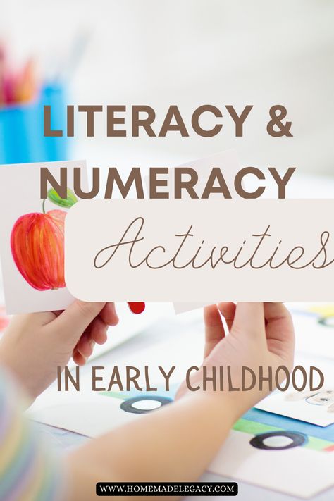 In early childhood learning, play based learning is recommended to teach these essential skills to children. Experts say that Literacy and Numeracy activities need not be a formal learning experience for kids. Numeracy Activities For Preschoolers, Kindy Literacy Activities, Literacy Play Based Learning, Early Literacy Activities For Toddlers, Childcare Activities Early Childhood, Numeracy Activities For Toddlers, Literacy And Numeracy Activities, Play Based Learning Kindergarten, Early Childhood Education Activities