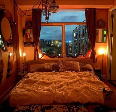 welcoming, orange, city, aesthetic, vibes, mood, calm, relaxing, therapeutic Bedroom Aesthetic Dark, Cozy Bedroom Aesthetic, Lofi Vibes, Bedroom Aesthetic Cozy, 40 Aesthetic, Cozy Small Bedrooms, Vibe Rooms, Vibe Bedroom, Orange Rooms