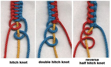 knotted belt How To Do Macrame, Hitch Knot, Half Hitch Knot, Macrame Knots Tutorial, Knots Tutorial, Coffee Crafts, Macrame Knot, Friendship Bracelets Diy, Macrame Bag