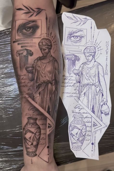 #MythologicalTattoos #GreekMythologyInspired #AncientGreekTattoos #GreekLegends #GreekMythologyDesigns #GreekMythologySymbols #GreekMythologyFigures #MythologyInspiredTattoos #MythologicalCreatures #TattooArt #TattooDesigns #TattooInspiration #TattooIdeas #MythologyLovers #MythologyEnthusiasts #GreekCulture #MythologyArtwork #InkArt #TattooCommunity #AncientMythology #MythologySymbols #MythologyFigures #GreekPantheon #MythologyWorld #GreekMythologyLovers #TattooArtist #TattooAddict #TattooLove Roman Forearm Tattoo, Roman Architecture Tattoo, Asthetic Tattoos Mens, Roman Tattoo Sleeve, Greek Tattoos For Women, Forearm Tattoo Men Sleeve Unique, Greek Inspired Tattoos, Forearm Tattoos For Guys, Tattoo Full Sleeve