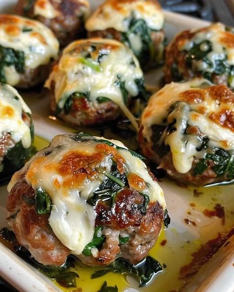 Spinach Garlic Meatballs Stuffed With Mozzarella | by ReciepeRave | May, 2024 | Medium Avani Recipes, Meatballs Stuffed With Mozzarella, Garlic Meatballs, Recipes Spinach, Stuffed Meatballs, Cooking Spinach, Mozzarella Stuffed Meatballs, Gordon Ramsay Recipe, Mozzarella Recipes