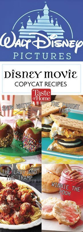 Recipes Based On Movies, Disney Meals From Movies Recipes, Disney Movie Meals, Food From Tv Shows, Disney Copycat Recipes Dinner, Disney Cooking Recipes, Easy Disney Recipes, Disney Recipes From Movies Food, Movie Inspired Food Recipes