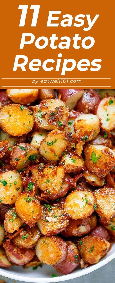 Quick and Easy Potato recipes – These potato recipes make the perfect partner for all manner of roasted meats and stews. CLICK HERE to Get the Recipes Essen, Kos, Potato Side Dishes Easy Quick, Quick And Easy Potato Recipes, Idaho Potato Recipes, Small Potatoes Recipe, Quick Potato Recipes, Yummy Potatoes, Russet Potato Recipes