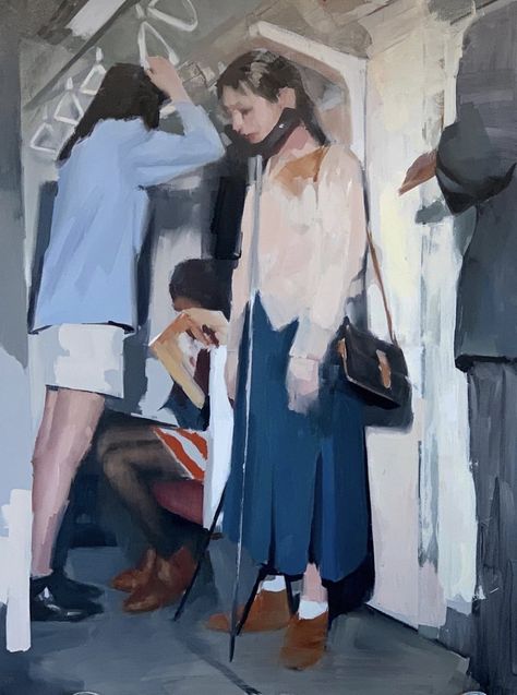 Mark Tennant, Urban Painting, Fine Artwork, New York Street, Secret Life, Student Art, Art Inspo, Oil On Canvas, Les Oeuvres