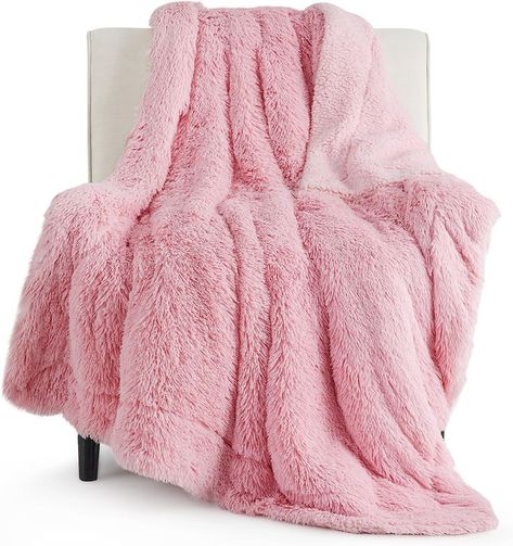 Christmas Blanket Gift, Fuzzy Throw Blanket, Blankets For Couch, Pink Throw Blanket, Fuzzy Blanket, Pink Throws, Faux Fur Throw Blanket, Pink Blanket, Faux Fur Blanket