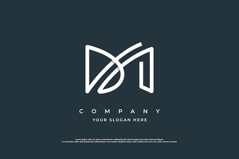 Initial letter dm logo design vector tem... | Premium Vector #Freepik #vector #dm-logo #letter-logo #logo-illustration #abstract-symbol Dm Logo Design, Two Letter Logo, Mg Logo, Dm Logo, Monogram Logo Letters, Doctor Office Design, Pizza Logo, Initials Logo Design, Dm Design