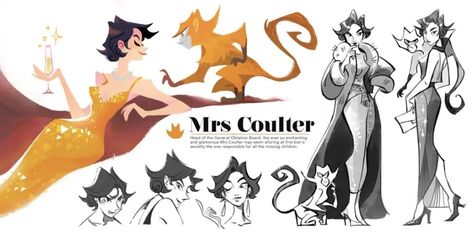 His Dark Materials Fanart, Mrs Coulter, Golden Compass, Trend Tiktok, Dark Materials, The Golden Compass, Character Sheets, Fantasy Worlds, His Dark Materials