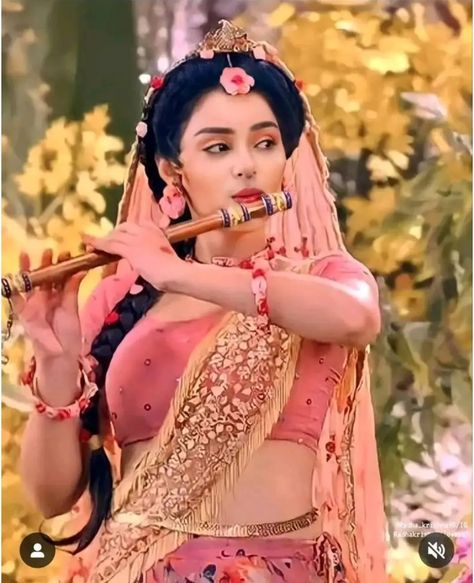 Mallika Singh As Radha, Cute Radha, Attitude Video, Radha Beauty, Aesthetic Profile Picture Cartoon Soft, Rama Image, Lord Rama Images, Instagram Symbols, Otaku Funny