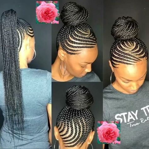 Cornrow Braid Ghana Weaving 360 Closure Lace Wig 360 | Etsy Cornrow, Braided Mohawk, Twisted Hair, Mohawk Hairstyles, Feed In Braid, Beautiful Braids, Girls Braids, Cornrows Braids, Cornrow Hairstyles