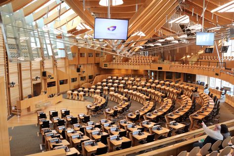 Scottish Parliament Building, British Parliament Building, Statue Of Liberty Facts, Restaurant Fish, Theatrical Scenery, British Parliament, Scottish Parliament, Healing Center, Church Stage