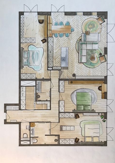 Interior Sketch Plans: Blueprint for Personalized Design Home Bedroom Ideas, Home Layout Design, Floor Plan Sketch, Interior Architecture Sketch, Place Aesthetic, Conceptual Model Architecture, Interior Floor Plan, Interior Design Layout, Aesthetic Architecture