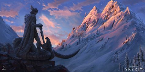 ArtStation - Skyrim - Shrine of Talos, Michal Kus Skyrim Backgrounds, Talos Skyrim, Skyrim Aesthetic, Skyrim Fanart, Skyrim Wallpaper, Skyrim Game, Elder Scrolls Games, Skyrim Art, Elder Scrolls Art