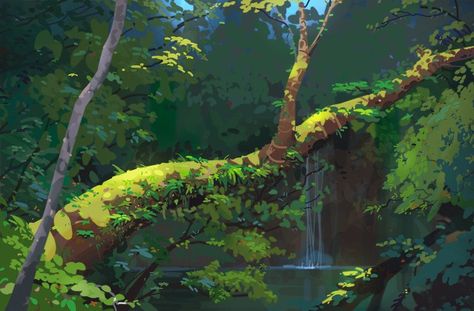 Forest Drawing, Arte Peculiar, Landscape Concept, Background Drawing, Fantasy Art Landscapes, Landscape Illustration, Animation Background, 판타지 아트, Environment Design