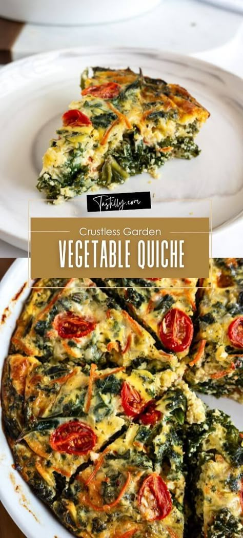 Quick & Easy Crustless Garden Vegetable Quiche (3) Crustless Vegetable Pie, Mini Quiche Recipes Easy Crustless, Crustless Quiche With Bisquick, Vegetable Quiche Recipes Crustless, Vegetable Quiche Recipes Easy, Garden Quiche, Crustless Quiche Recipes, Veggie Quiche Recipes, Quiche Recipes Crustless