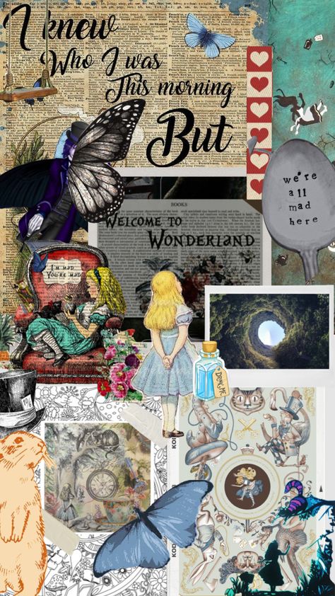 Alice Core, Dark Alice In Wonderland, Through The Looking Glass, After Hours, Art Journal Pages, Disney And Dreamworks, Classic Books, Queen Of Hearts, Mad Hatter