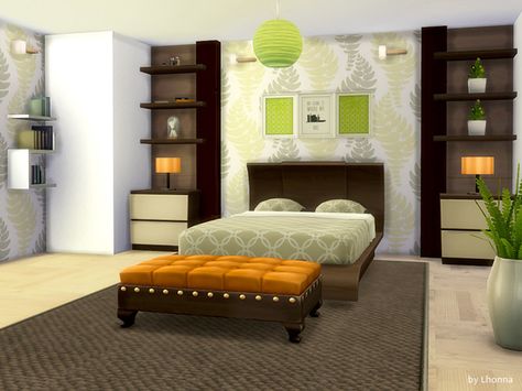 Sims 4 Bedroom Ideas, Sims4 House, Lotes The Sims 4, Creative Beds, Sims Inspiration, Sims 4 Bedroom, Sims 4 House Plans, Sims 4 House Building, Sims 4 House Design