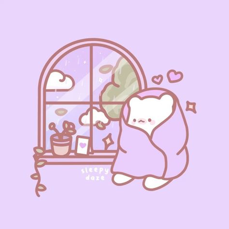 Sleepy Daze, Rainy Wallpaper, Kawaii App, Chill Music, Cute Wallpapers For Ipad, Cute Easy Doodles, Cute Headers, Cute Galaxy Wallpaper, Cute App