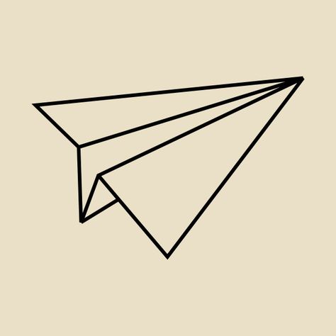 Paper Plain Drawing, Paper Air Plane Drawing, Paper Plain Tattoo, Origami Plane Tattoo, Paper Planes Tattoo, Paper Ship Drawing, Paper Air Plane Tattoo, Paper Plane Tattoo Design, Paper Plane Embroidery