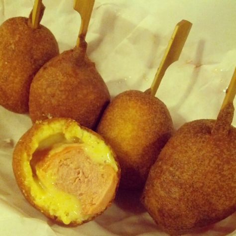 Mini Corndogs @ Charlie's Corn Dogs, 2 Months, Caramel Apples, Caramel, Pear, Muffins, Fruit