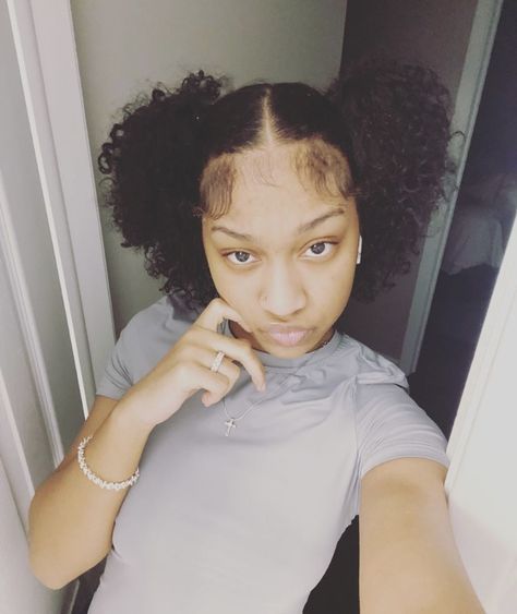 Cute Natural Styles Black Women, Pinterest 4c Hairstyles, Natrial Hairstyles For Black Women, Natural Black Short Hairstyles, Cute Hairstyles For Natural Black Hair, Blackgirl Hairstyle Ideas Natural, Two Ponytails Half Up Half Down Natural, 2 Ponytails Natural Hair, Curly Ponytail Hairstyles For Black Hair