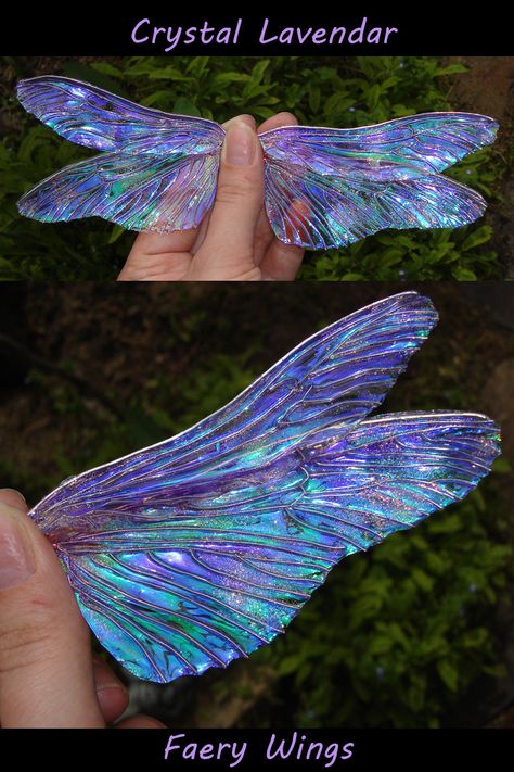 Crystal Lavender Faery Wings by S0WIL0 Crystal Wings, Random Ideas, Rainbow Crystal, Fairy Wings, Fashion Inspiration Design, Happy Place, Pediatrics, Drawing Tutorial, Insects