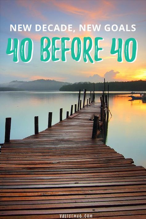 40 Year Old Bucket List, Countdown To 40 Birthday, 40th Birthday Bucket List, 40th Birthday Travel Ideas, 40th Birthday Vacation Ideas, Best 40th Birthday Trips, 40 Before 40 List, 40 Things To Do Before 40, Birthday Travel Ideas