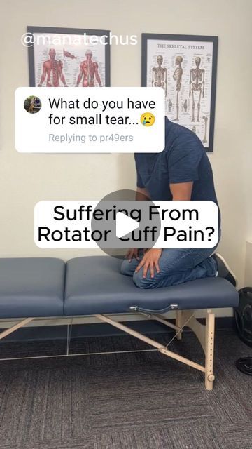 ManaTechUS on Instagram: "Replying to @pr49ers Movement for rotator cuff tear.  Suffering From Rotator Cuff Pain? A Rotator Cuff Tear Needs THIS Movement‼️  Comment And Share If You're Suffering From Rotator Cuff Pain And Need Relief!  dm for credit/removal #rotatorcufftear #physicaltherapist #physicaltherapy #rotatorcuff #rotatorcuffinjury" Rotator Cuff Kt Taping, Rotator Cuff Tendinosis Exercises, Rotary Cuff Exercises, Rotator Cuff Tendinosis, Shoulder Stretches For Pain Rotator Cuff, Rotator Cuff Exercises Physical Therapy, Shoulder Pain Relief Rotator Cuff, Rotator Cuff Rehab, Rotator Cuff Pain