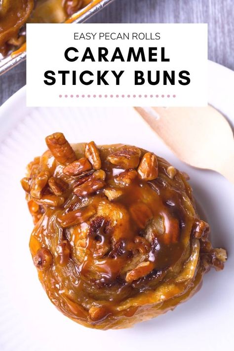 Christmas Stuffing Recipe, Salted Caramel Glaze, Caramel Pecan Sticky Buns, Christmas Stuffing, Caramel Sticky Buns, Easy Thanksgiving Dessert Recipes, Autumn Recipes Vegetarian, Sticky Buns Recipes, Pecan Sticky Buns