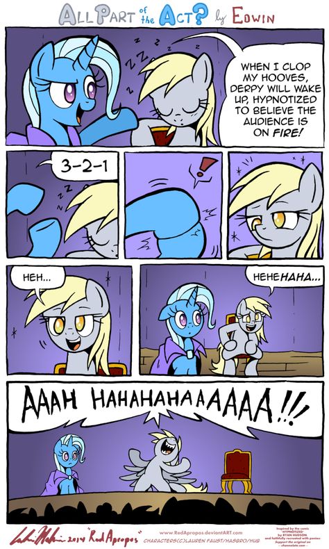 All Part of the Act? by RedApropos on DeviantArt Mlp Funny, Emotional Growth, Derpy Hooves, Mlp Art, Mlp Comics, Losing Faith In Humanity, My Little Pony Comic, My Little Pony Drawing, Comics Memes