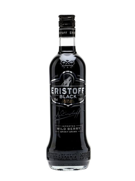 Eristoff Black Wild Berry Vodka Liqueur Black Vodka, Flavoured Vodka, Black White Parties, Happy Drink, Vodka Drinks, Beverage Packaging, Wild Berry, Absinthe, Jack Daniels Whiskey Bottle